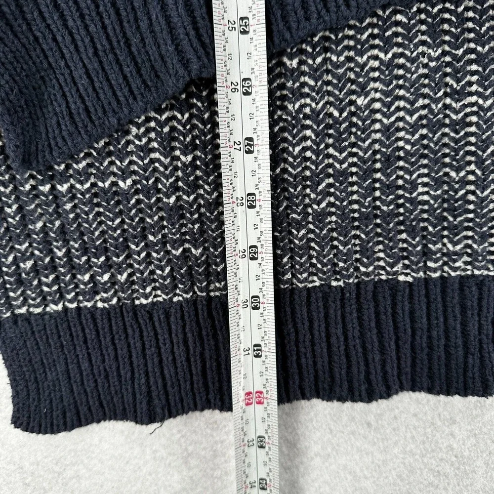 One x One Teaspoon Tunic Sweater Womens LARGE Blue Ivory Oversized‎ Striped - Picture 14 of 15